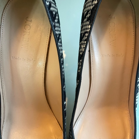 J. Crew Roxie Houndstooth Heels Size 11 - Picture 5 of 8